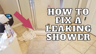 How To Fix A Leaking Framed Shower - Clogged Weep Holes! Easy Fix