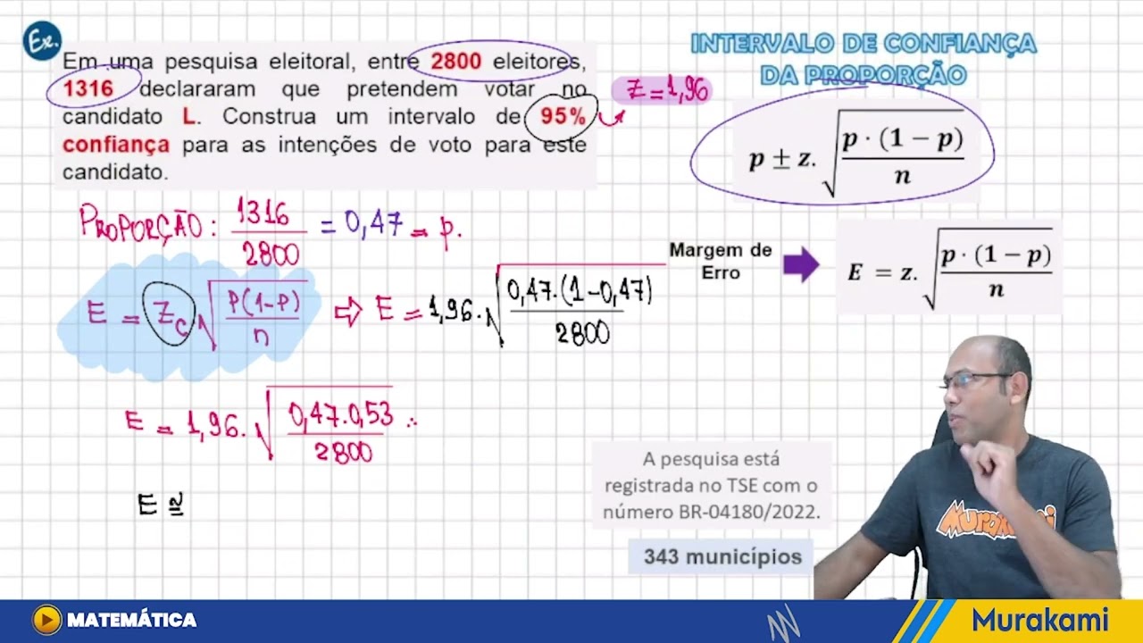 PESQUISA ELEITORAL | INTERVALO DE CONFIANÇA
