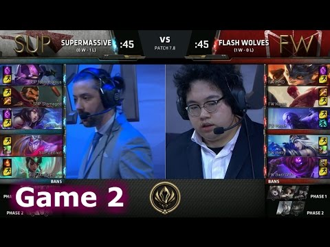 Flash Wolves vs SuperMassive | Game 2 LoL MSI 2017 Play-In | FW vs SUP G2 MSI 2017