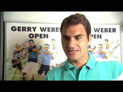 Gerry Weber Open 2013 Roger Federer besucht Kinderkrankenhaus