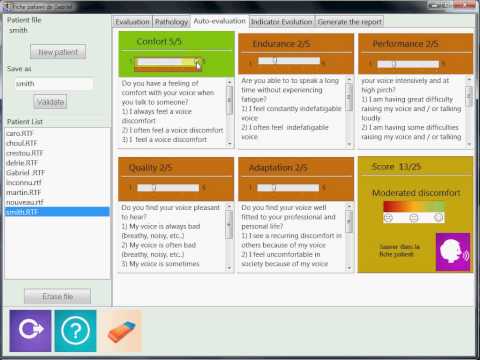 VOCALAB - Presentation of the Patient File