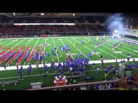 FHS Football opener - team run in  & fight song