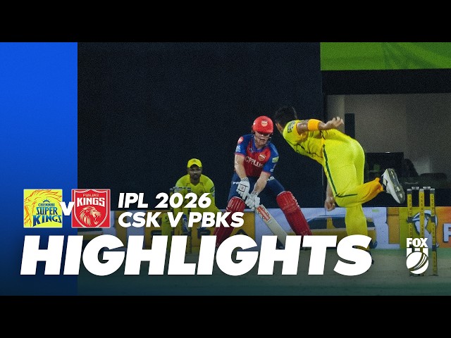 Chennai Super Kings v Punjab Kings I Full Match Highlights I IPL 2026 – Game 7 I Fox Cricket
