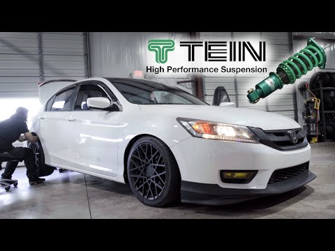 Honda Accord Coilovers Install! | Street Basis Z Tein