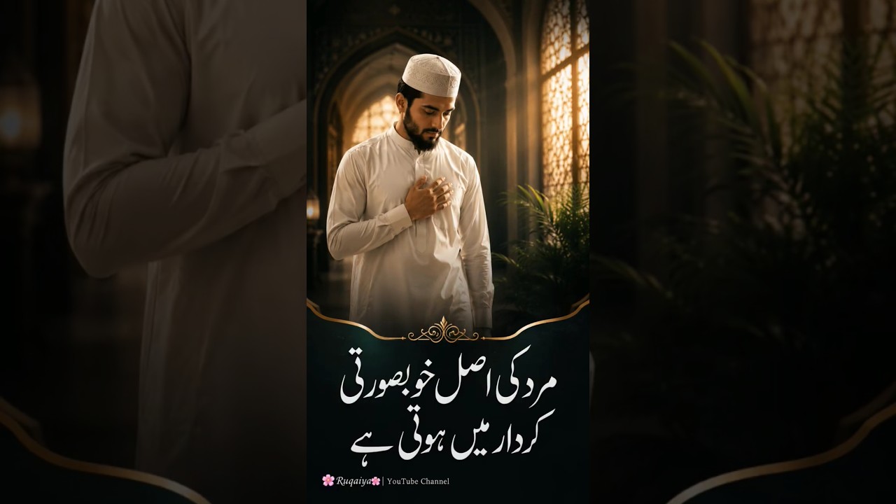 یہی ہے ایک اچھے مرد کی اصل پہچان! 🌿 Islamic Status | Urdu Motivation