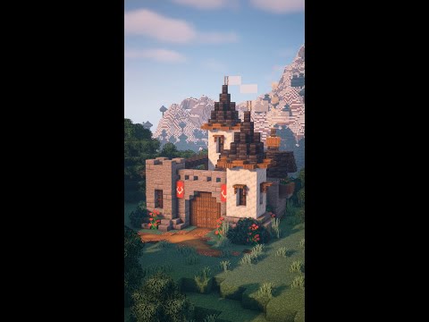 Building an Easy and Small Castle #minecraft #timelapse