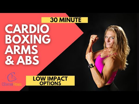 30 Minutes Cardio Kickboxing Arms and ABS 🔥 Super sweaty Workout 🔥