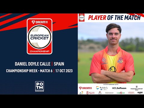 POTM: D. Doyle Calle - ITA vs ESP | Highlights | Dream11 ECC23 | 17 Oct 2023 | ECC23.090