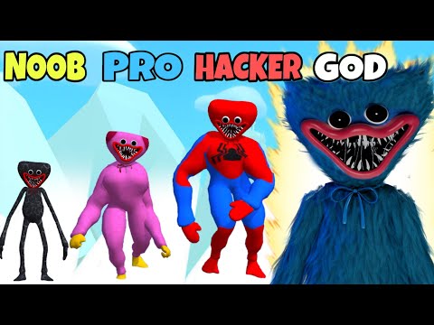 NOOB vs PRO vs HACKER vs GOD in Monster Run 3D