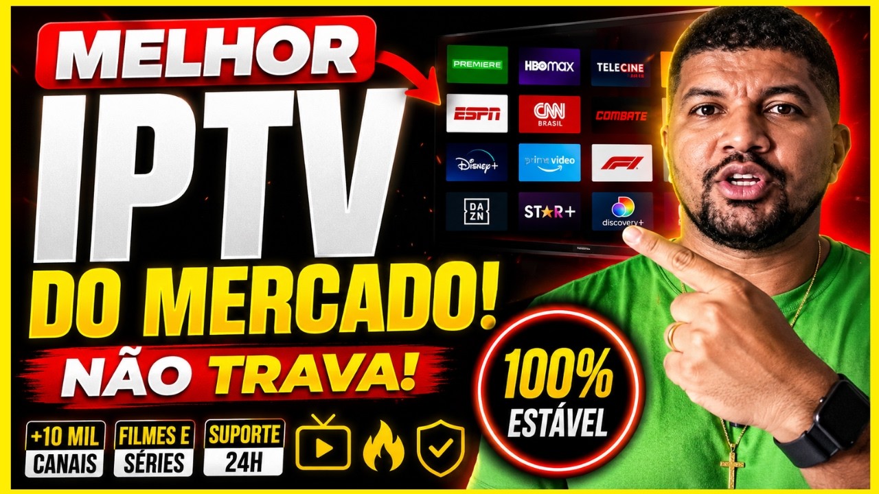 MELHOR IPTV DO BRASIL 🔥! MELHOR IPTV DO MERCADO EM 2026! Canais, Filmes, Séries Sem Travamentos!!