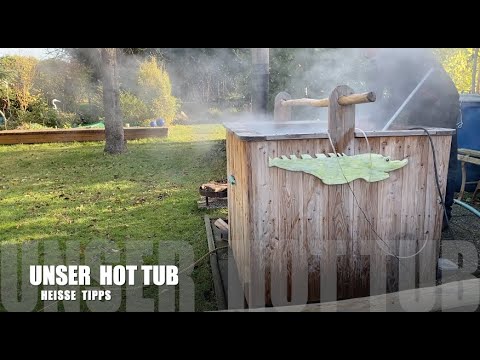 Unser HOT TUB  - heiße Tipps 🔥 - Poolbau Teil 2 - our wood fired hot tub