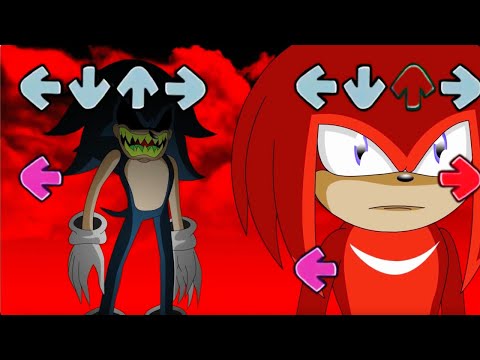 Sonic EXE KILLS Knuckles in Friday Night Funkin be like | FNF MEME