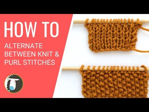 How to Switch Between Knit and Purl Stitches