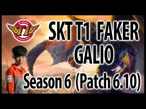 SKT T1 Faker – Galio mid vs. LeBlanc – LoL KR Challenger Ranked, Patch 6.10