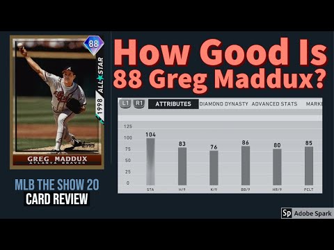 How Good Is 88 All-Star Greg Maddux? (Card Review From A Top 50 Player) [MLB The Show 20]