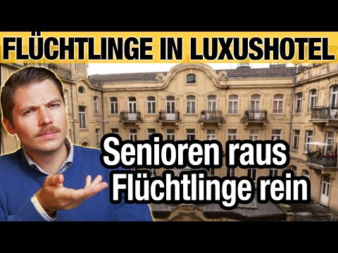 Refugees in luxury hotel - seniors must GET OUT!