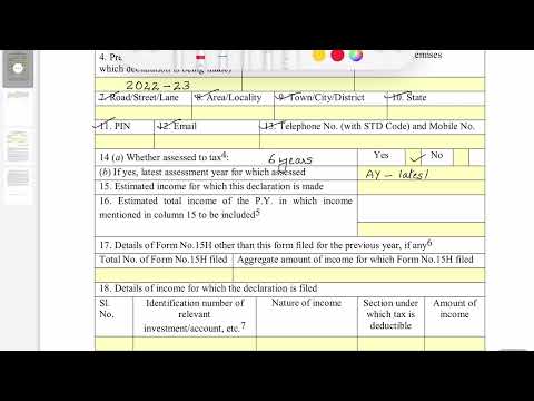 How to fill Form 15H (English) | Save TDS on FDs | Senior Citizens | Save Tax