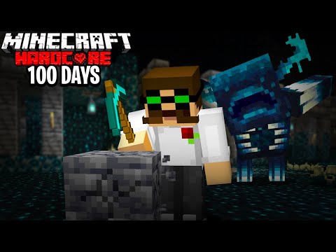 Surviving 100 Days in the Deep Dark Cave?! Insane Hardcore Minecraft Challenge!