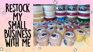 Restock my slime shop with me!! small business :D