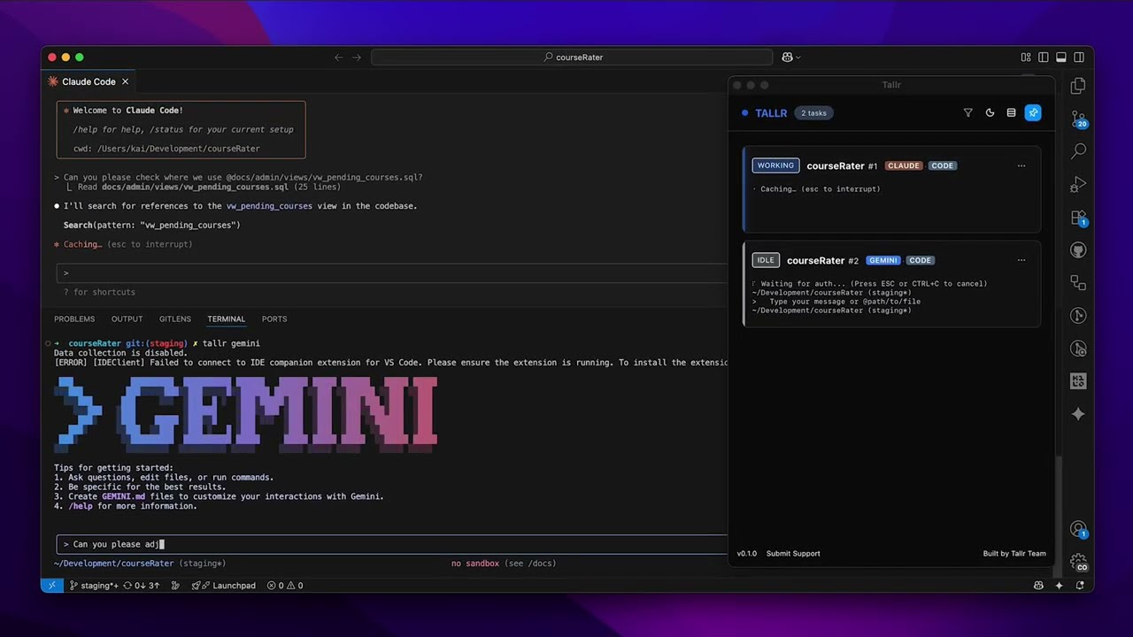 Tallr: Managing AI CLI Sessions Without Losing Track