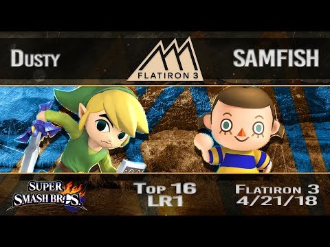 Flatiron 3 - Dusty (Toon Link) Vs. SAMFISH (Villager) - Top 16 Losers Round 1