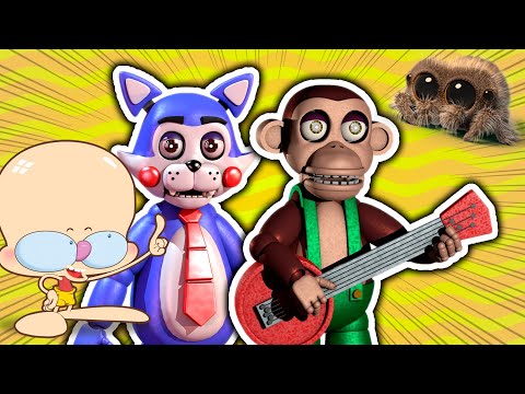 OS MAIORES MEDOS DOS ANIMATRÔNICOS DE FNAC Mongo e Drongo em Five Nights At Candy's - Noite 4