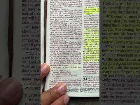 Bible Matthew 24 Jesus foretells the future