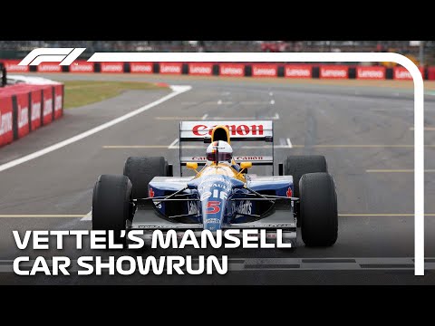 Sebastian Vettel Drives Nigel Mansell's Iconic Williams | 2022 British Grand Prix