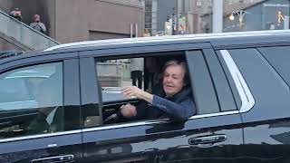 Paul McCartney arriving at TD Coliseum in Hamilton 2025