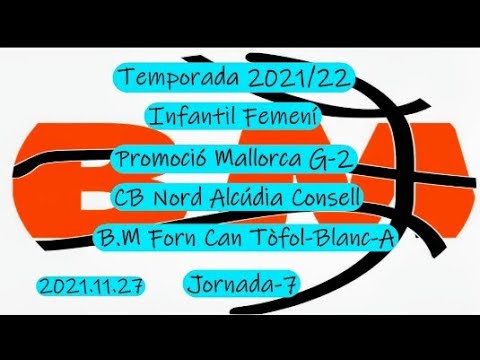 Bàsquet Infantil Femení: CB Nord Alcúdia Consell & BM Forn Can Tofol.