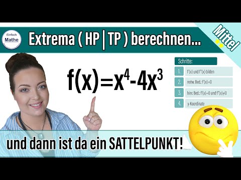 Extrema berechnen ( HP und/oder TP) | Und plötzlich ist da ein SATTELPUNKT