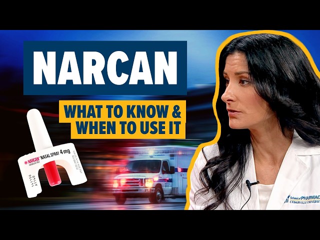 Thumbnail for video titled: Narcan Can Save a Life. Here’s When To Use It! | Ask the Pharmacist With Dr. Shannon Yarosz