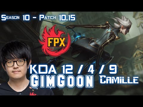 FPX GimGoon CAMILLE vs RENEKTON Top - Patch 10.15 KR Ranked