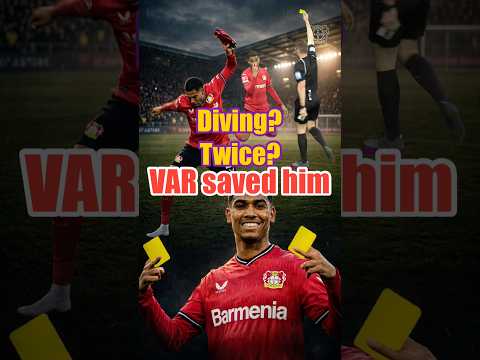 The Referee Gave Him TWO Yellow Cards… But VAR Saved Him Both Times! 😱⚽ #shorts