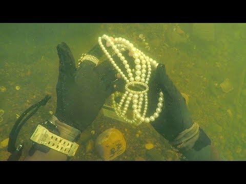 Found Jewelry Underwater in River While Scuba Diving for Lost Valuables! (Unbelievable) Video