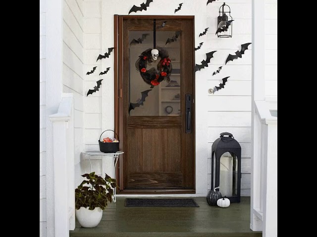 Vídeo relacionado con Pancarta de Halloween para Puerta, Decoración de Puerta de Calavera, Banner para Interiores y Exteriores, Cartel Colgante para el Porche para el Hogar, Exterior, Jardín, Bienvenida, Fiesta