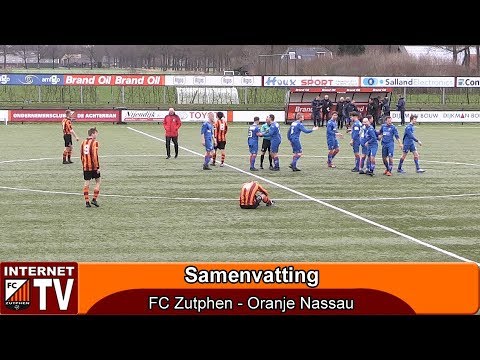 Samenvatting FC Zutphen - Oranje Nassau (1 - 3)