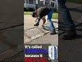 Fixing busted driveway with Rapid Set Cement All before my sister gets home!