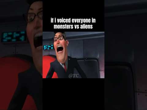 if i voiced everyone in monsters vs aliens #comedy #voiceover