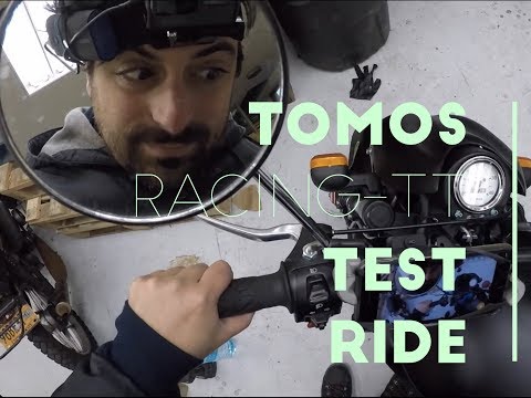 To fix a bulb and Air Mixture Screw - TOMOS Racing TT test ride