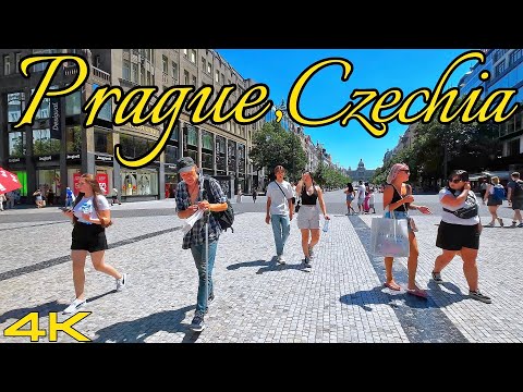 Tourist Love This Climate In Prague,Czechia🇨🇿🇪🇺4K@60fps #prague #walkingtour #czechrepublic