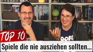 Top 10 Brettspiele die nie ausziehen sollten - und trotzdem gingen ⏏️