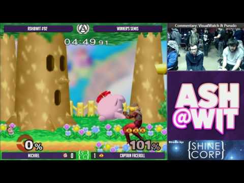 Captain Faceroll (Sheik) vs Michael (Jigglypuff) - ASH@WIT #92 Melee Winner's Semis