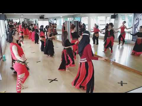 Drum Solo Belly Dance Choreography for Beginner by Linda K9