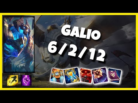 Galio vs Shen EU Challenger TOP (6/2/12) Gameplay Replay - Patch 10.24