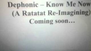 Dephonic's Ratatat Re-Imagining coming soon...
