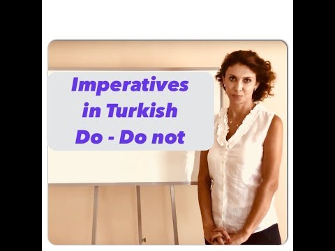Learn Turkish & Imperatives - How to give commands in Turkish?