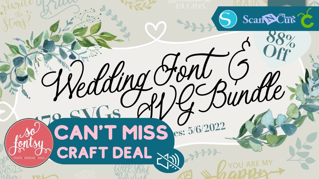 Best of Wedding Fonts and SVG Designs from So Fontsy 🥂