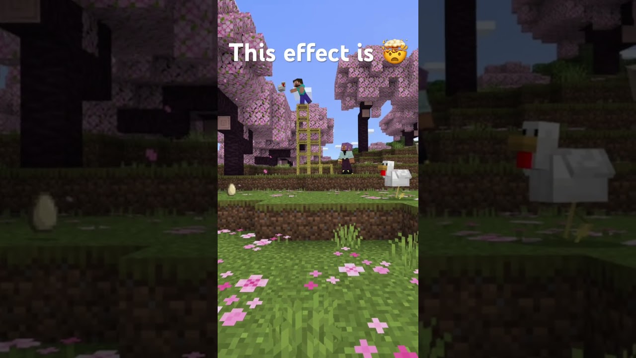 The new Minecraft YouTube shorts effect is 🤯 #shorts #fyp #minecraft