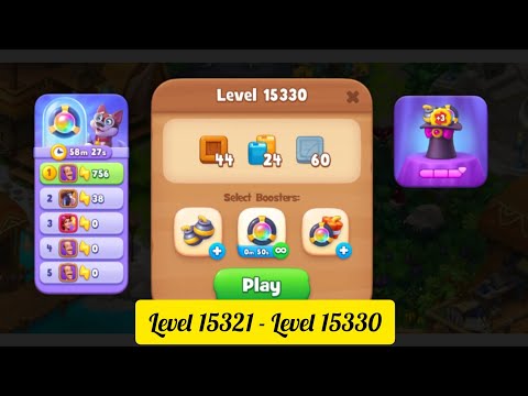 Gardenscapes ( Level 15321 - Level 15330 ) - All Puzzles - Gameplay